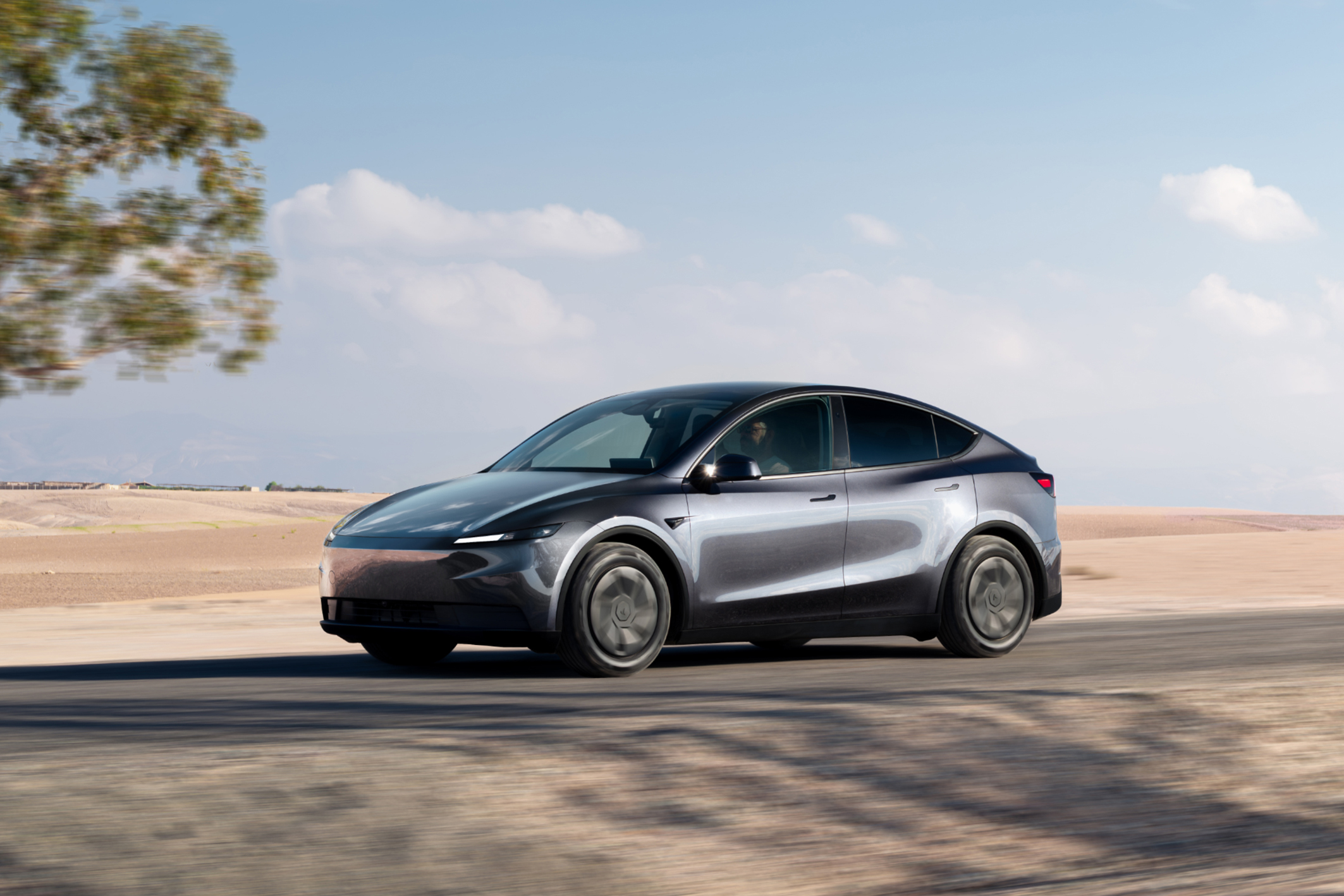 La Tesla Model Y, best-seller de Tesla, qui sera l'arme de conquête du constructeur américain sur le marché marocain.