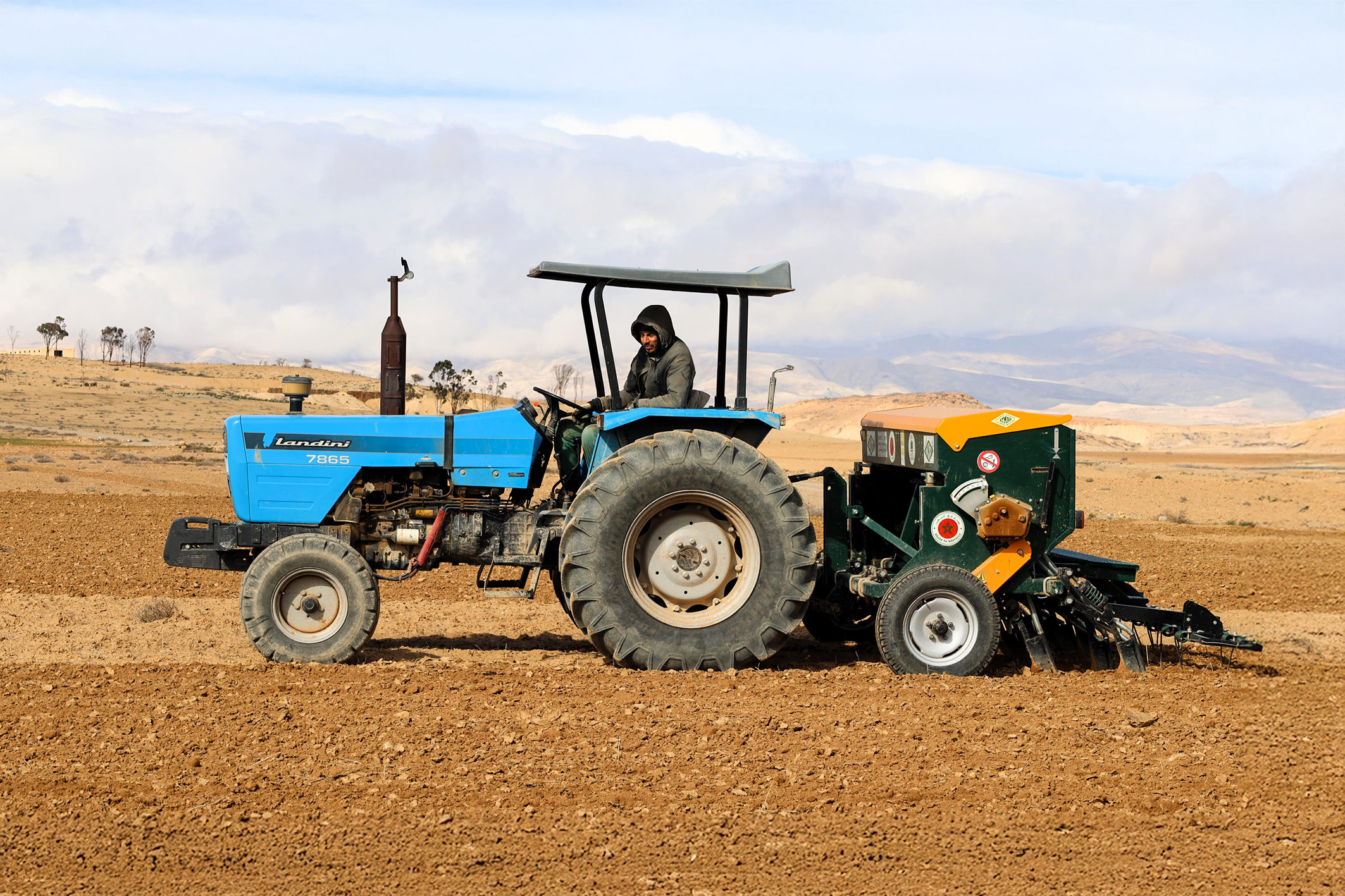 La technique du semis direct utilisée dans la province de Guercif dans le cadre de la stratégie Generation Green.