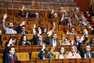 Une séance de vote à la Chambre des représentants, à Rabat.