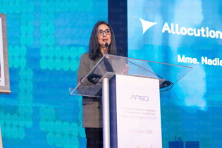 Nadia Fettah, ministre de l'Economie et des Finances, lors de l'ouverture de la conférence annuelle de l'APSB.