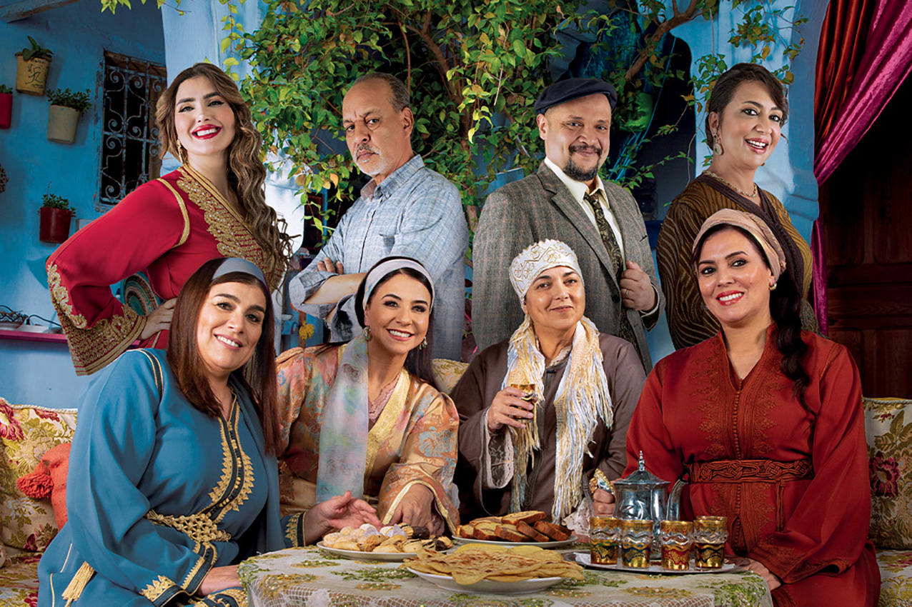 Le casting de la troisième saison de la série « Bnat Lalla Mennana », diffusée sur 2M. Crédit : 2M