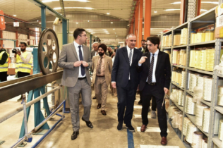 Le ministre de l'Industrie et du Commerce, Ryad Mezzour à l'inauguartion de l'unité FBR Cables de Berrechid.