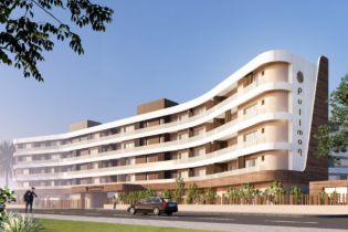 Une maquette numérique du futur Pullman Casablanca Bouskoura.
