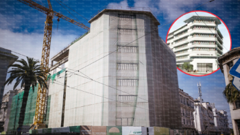 Le chantier de transformation de l'ancien siège de l'ONA, à Casablanca, en hôtel de luxe.