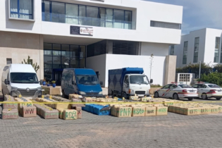 La cargaison de résine de cannabis saisie par la Sûreté nationale à Essaouira, le 24 mars 2026.