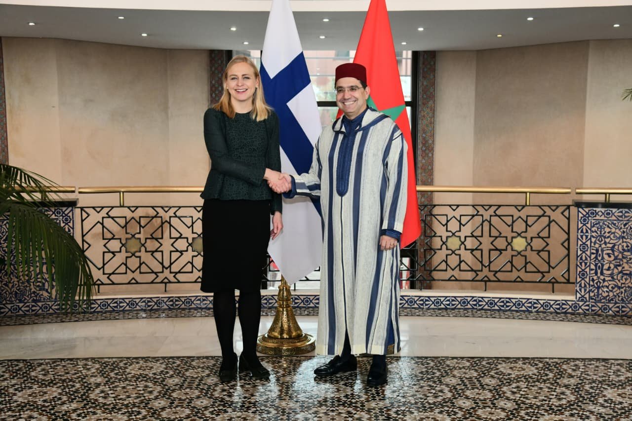 Nasser Bourita s'est entretenu, ce jour à Rabat , avec la Ministre des Affaires Etrangères de la République de Finlande, Mme Elina Valtonen