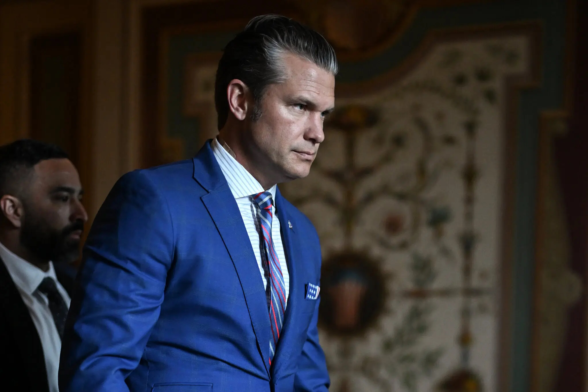 Le secrétaire américain à la Défense, Pete Hegseth