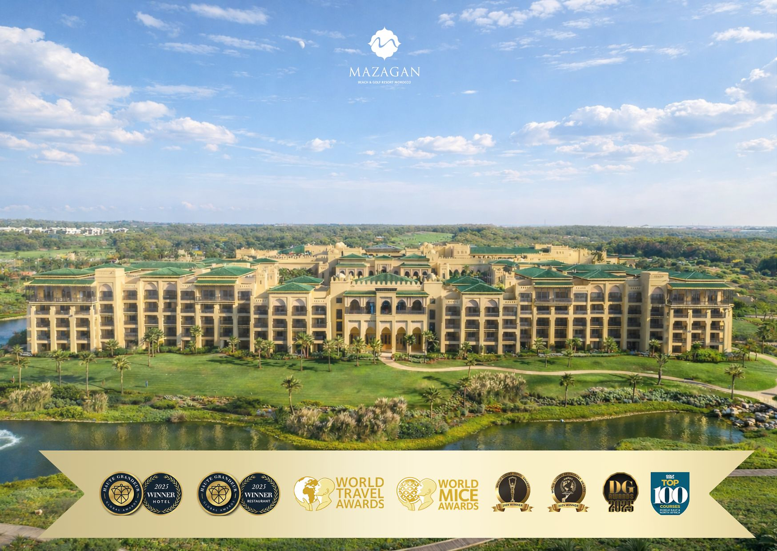 Le Mazagan Beach & Golf Resort, situé à El Jadida, a clôturé l’année 2025 sur une série remarquable de distinctions internationales,
