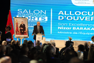 Le ministre de l'Équipement et de l’Eau, Nizar Baraka, procède à l’inauguration de la première édition du Salon international des ports et de leur écosystème (SIPORTS 2026)