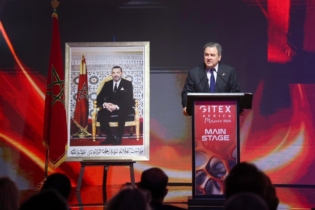 L’Ambassadeur Duke Buchan III à l'ouverture du Gitex Africa Morocco.