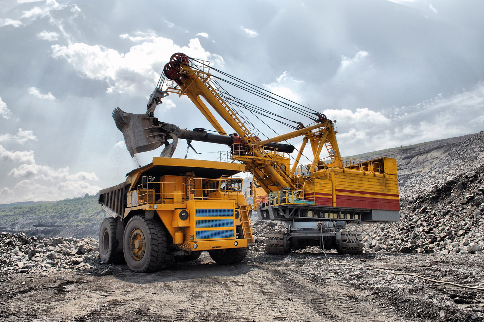 Des engins de chantier dans une exploitation minière (photo d'illustration).