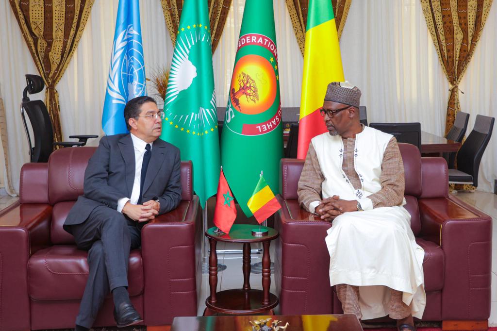 Nasser Bourita, ministre des Affaires Étrangères, de la Coopération Africaine et des Marocains Résidant à l'Étranger, le vendredi 10 avril 2026, avec Abdoulaye Diop, ministre malien des Affaires étrangères et de la Coopération internationale