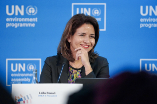 Leila Benali, ministre de la Transition énergétique et du Développement durable.