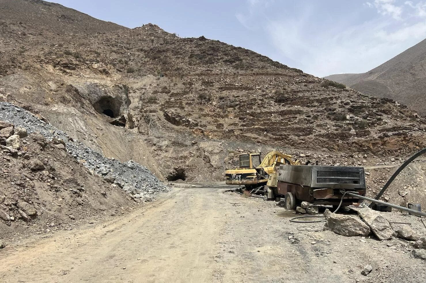 La mine de Lalla Aziza, située dans le Haut Atlas occidental, à environ 90 km au sud-ouest de Marrakech.