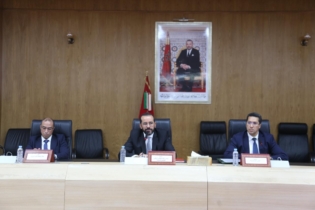 Achraf Fayda, directeur général de l’ONMT, avec les équipes de l’Office lors de réunions avec les acteurs du secteur touristique à Dakhla. Crédit : ONMT