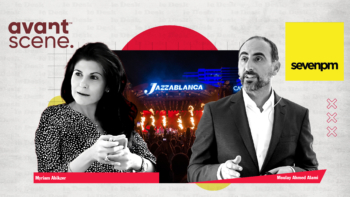 Myriam Abikzer, présidente-directrice générale d'Avant Scène, et Moulay Ahmed Alami, président directeur général de SevenPM.