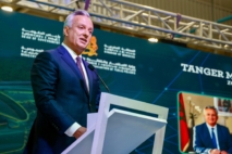 Karim Zidane, ministre de l'Investissement, de la Convergence et de l'Évaluation des politiques publiques, lors du lancement à Tanger Automotive City de l'unité de SFC Automotive Solutions.