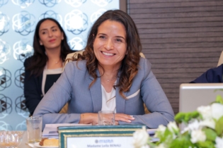Leila Benali, ministre de la Transition énergétique et du Développement durable.