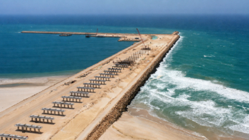 Jetée du port Dakhla Atlantique.