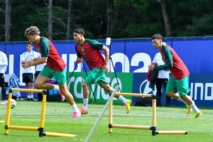 Séance d’entraînement des Lions de l’Atlas le 18 juin, organisée au stade Revolution Training Center de Boston