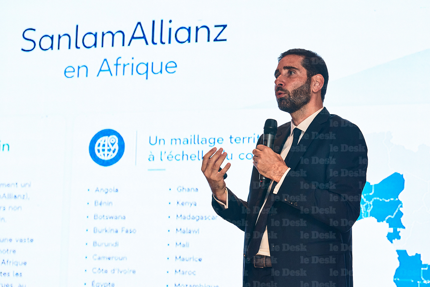 Yahya Chraïbi, directeur général de Sanlam Maroc, lors de la présentation de la fusion absorption entre Sanlam Maroc et Allianz Maroc, le 7 juillet 2026.