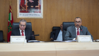 Le président du conseil communal de Dakhla-Oued Eddahab, Yanja El Khattat, et wali de la région, Ali Khalil. Crédit : DR