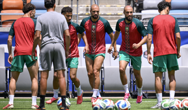 Mondial 2026 : séance d’entraînement du Maroc avant le huitième de finale contre le Canada