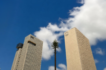 Les sièges d'Attijariwafa bank et de BCP à Casablanca Finance City.