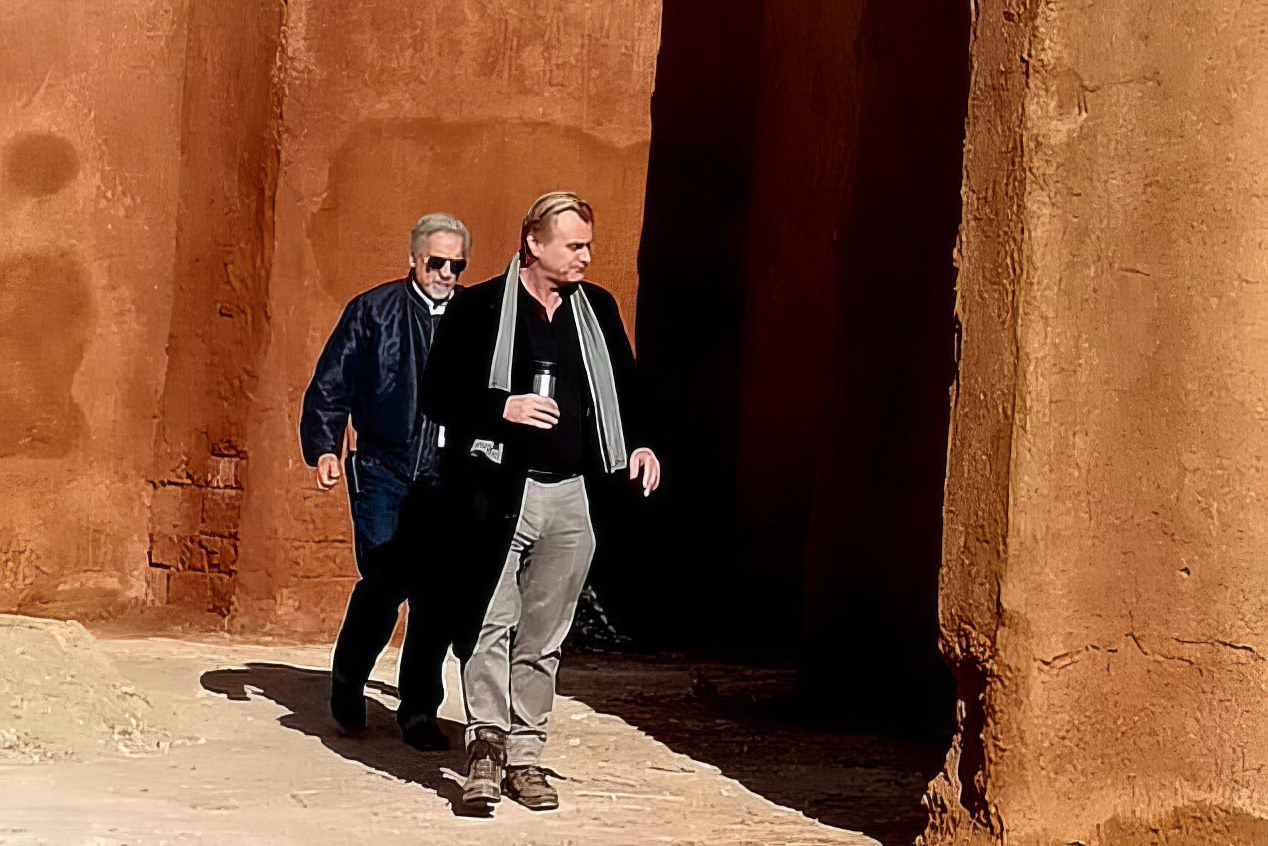Le réalisateur américain Christopher Nolan sur le tournage du film « The Odyssey » au Maroc.