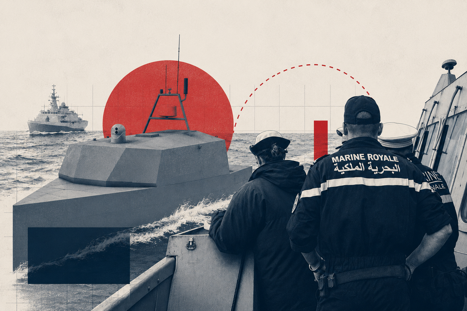 Le concept de drone naval néerlandais, exposé par la marine du pays à la conférence Combined Naval Event de 2024.