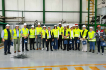 Lors de l'inauguration de l'usine pilote de graphite d'anode de Falcon Energy à Jorf Lasfar. Crédit : Falcon Energy