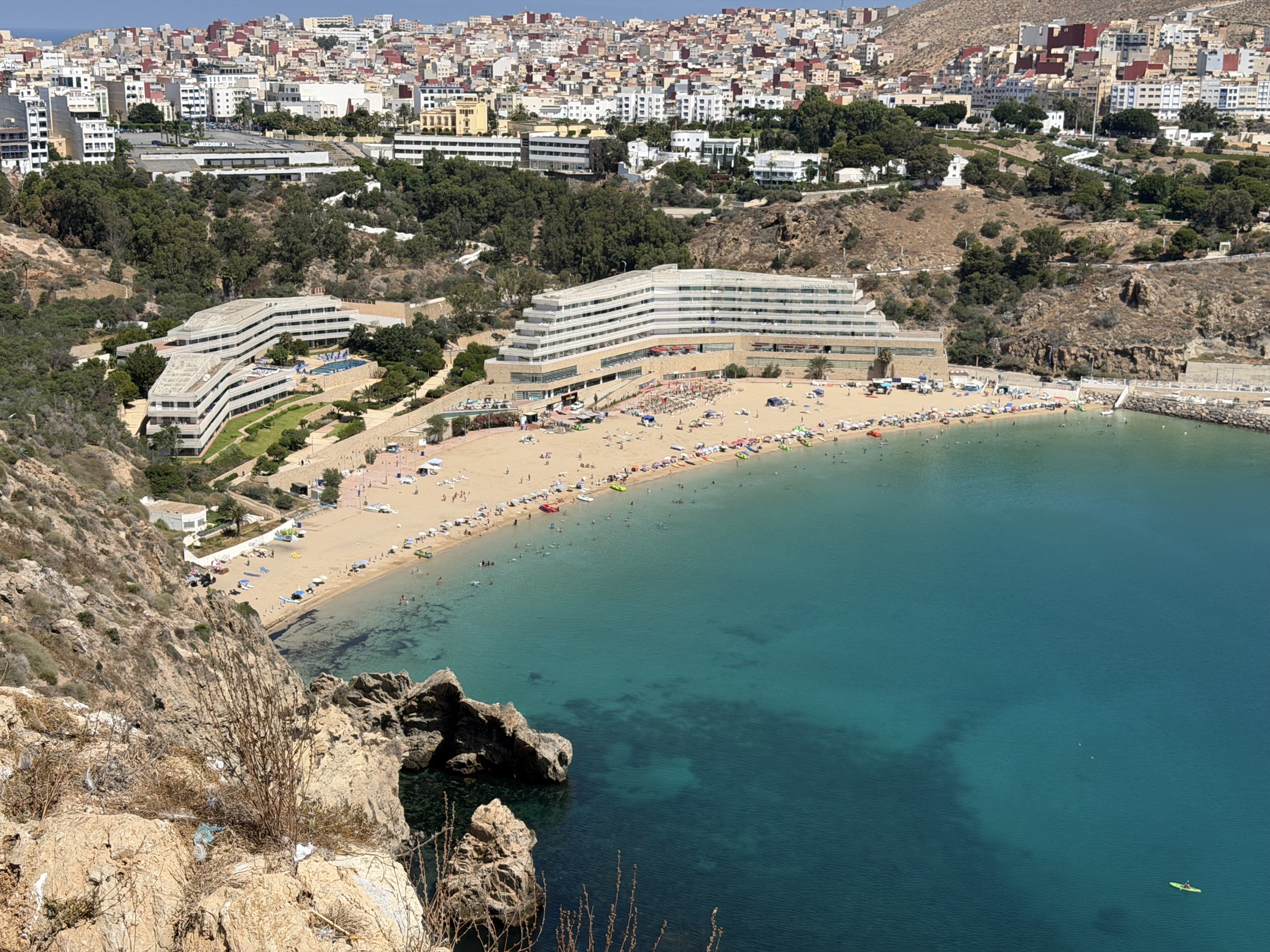 La plage urbaine de Quemado.