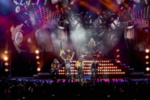 Le mythique groupe allemand Scorpions, vétéran du hard rock, sur la scène de Jazzablanca, le 4 juillet 2026.