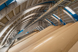 Un complexe de stockage de fertilisants du groupe OCP à Jorf Lasfar.