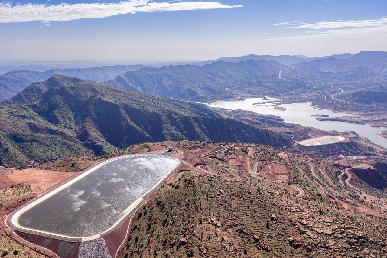 Le site retenu pour la future Station de transfert d’énergie par pompage El Menzel, située à environ 35km au sud-est de Séfrou. Crédit : ONEE