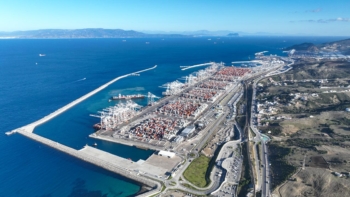 Le port de Tanger Med. Crédit : TMPA